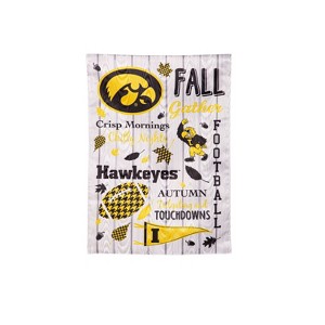 Evergreen University of Iowa Garden Flag 12 x 18 Inches Indoor Outdoor Decor - 1 of 1
