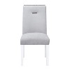 PAGED Bar Stools Set of 2, Modern Upholstered Counter Height Bar Chair with Back and Nailhead Trim for Bar, Kitchen, Dining Room - 4 of 4