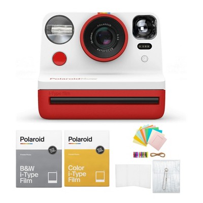 Polaroid Now VF i-Type Instant Camera (Red) Bundle with Film &  Accessory Kit