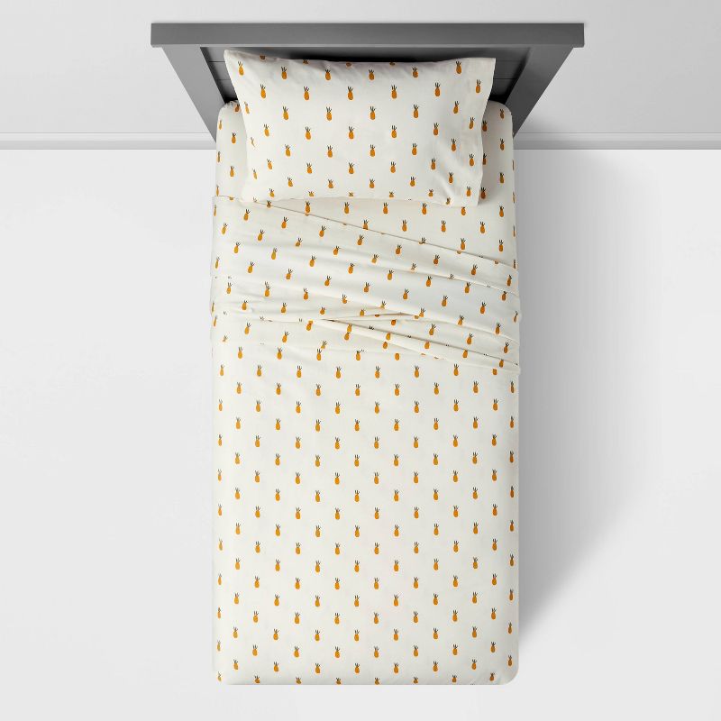 Pineapple Cotton Kids' Sheet Set - Pillowfort™, 3 of 5