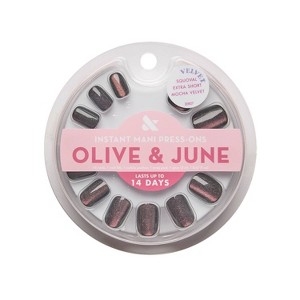 Olive & June Press-On Fake Nails - Maximalist - XS Squoval - Mocha
