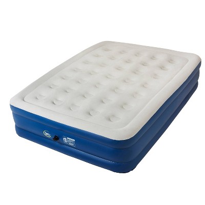 Serta Perfect Sleeper 18" Raised Double High Queen Air Mattress with Electric Pump