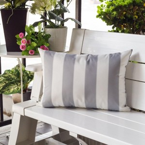 Kumasinova 14"x20" Weather Resistant Striped Pillows,Couch Pillows with Premium Polyester Fill,Decorative Pillows for Bed,Patio - 1 of 4
