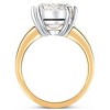 Pompeii3 Certified 10.05CT Emerald Cut Solitaire Diamond Engagement Ring 14k Gold Lab Created - Size 7 - 3 of 4