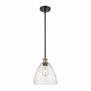 Bristol Glass - 1 Light Mini Pendant In Industrial Style-11.25 Inches Tall and 9 Inches Wide - 1 of 1