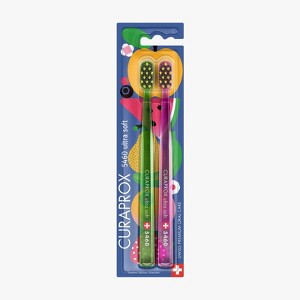 Curaprox CS 5460 Summer Edition 2025, Ultra Soft Toothbrush for Gentle and Powerful Daily Cleaning, 2 pcs - 1 of 3