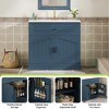 Modern Farmhouse Bathroom Vanity, 36" Single Sink Bathroom Vanity with Storage Cabinet, Adjustable Shelf - 4 of 4