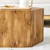 FURNIinspire Coffee Tables Modern MDF Coffee Table with Patterned Texture Design for Living Room and Interior Decoration, Brown, 23.6"*27"*16.5" - 3 of 3
