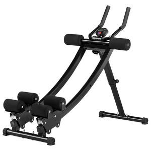 VEVOR AB Workout Machine, Dual-track Ab Workout Equipment at Home Gym, Core & Abdominal Trainers for Women, 440 lbs Weight Capacity Strength, Black - 1 of 4