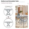 Whisen Mid-Century 5-Piece Extendable Dining Table Set with 4 Dining Chairs - 2 of 4