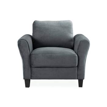 Willow Microfiber Chair with Rolled Arms - Lifestyle Solutions