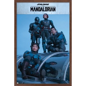 Trends International Star Wars: The Mandalorian Season 2 - Mandalorian Group Framed Wall Poster Prints - 1 of 4