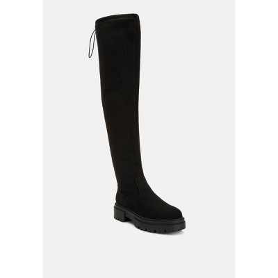 Babette Drawstring Detail Knee High Boots