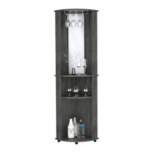 NicBex 74.8 Inch Tall Bathroom Storage Cabinet,Modern Storage Cabinet with 2 Glass Doors and Shelves for Living Room,Home Office - 1 of 3