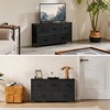 SKRAN Dresser For Bedroom,5 Storage Drawers,Fabric Closet Chests Organizer Tower Furniture With Wooden Top Metal Frame For Clothes, Guest Room - 2 of 4