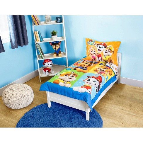 Toddler Paw Patrol Bedding Set Target, Paw Patrol 4pc Twin Comforter And Sheet Set Bedding Collection