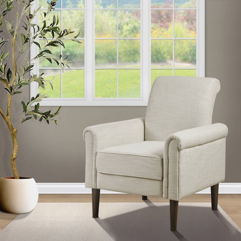 Jeanie Rolled Arm Accent Chair - 510 Design, 2 of 11