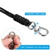 Unique Bargains Braided Wrist Polyester Keychain Wallets Badge Lanyard with Hooks 2 Pcs - 4 of 4