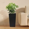 Okak Round/Square Self-Watering Planter with Faux Rattan Design 22.5 Inch Auto-Irrigation Pot for Indoor/Outdoor Plants - 4 of 4