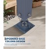Aluminum Pergola w/ Retractable Canopy - Heavy-Duty UV-Resistant for Deck, Backyard - 2 of 4