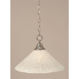Toltec Lighting Any 1 - Light Pendant in  Chrome with 16" Italian Bubble Shade - 1 of 1