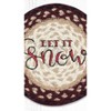Earth Rugs Holiday Lodge “Let It Snow” Trivet 10"x10" – Farmhouse Kitchen Essential - 3 of 3