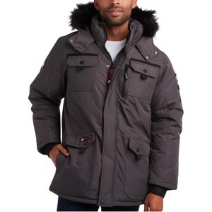 CANADA WEATHER GEAR Men's Parka - Heavyweight Ripstop Insulated ThermaFoil Lined Puffer Winter Jacket for Men (M-XXL) - 1 of 4