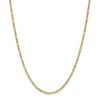 Black Bow Jewelry 2.5mm 10k Yellow Gold Hollow Figaro Chain Necklace - 3 of 4