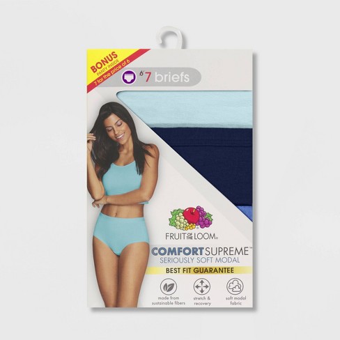 Fruit Of The Loom Women's 6+1 Bonus Pack Comfort Supreme Briefs - Colors  May Vary 6 : Target