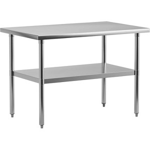 NSF Certified Stainless Steel Work Table, 30" x 24" Heavy-Duty Kitchen Prep Table for Home, Restaurant, Hotel & Outdoor Use - 1 of 4