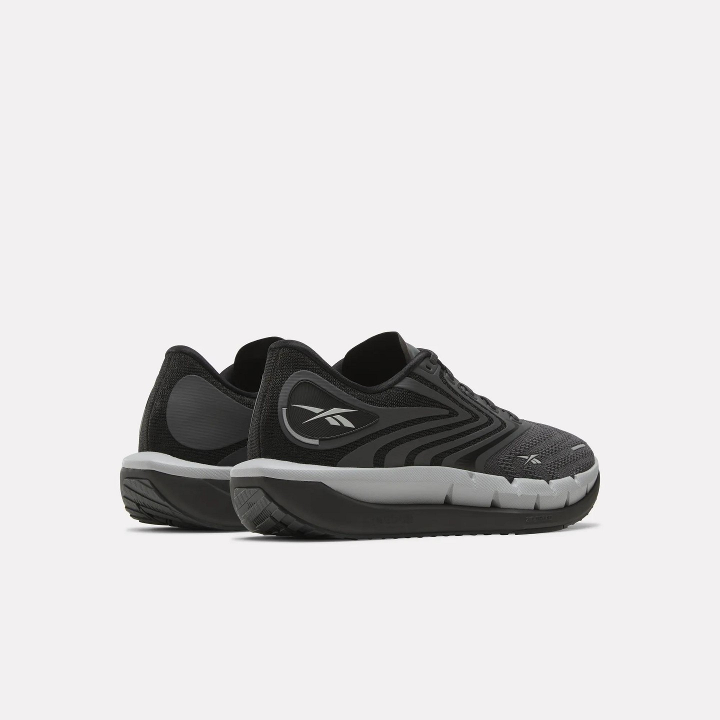 Мужские кроссовки Reebok FloatZig Tread Running Shoes Size 12 White/Black/Grey, цвет: Чёрный — фото 3