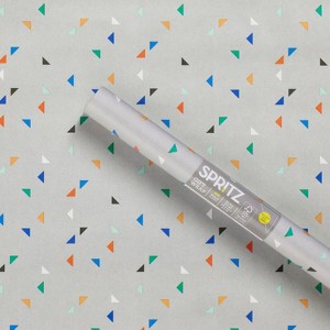 20 sq ft Gray Triangles Roll Wrap - Spritz™: Birthday & All Occasions, Multicolored Shapes, FSC Certified Paper - 1 of 3