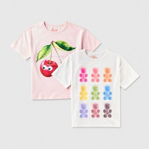 Kids' 2pk Adaptive Short Sleeve Graphic T-Shirt - Cat & Jack™ - 1 of 3