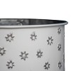 Set of 2 White Floral Pattern Galvanized Metal Planters - Foreside Home & Garden - 2 of 4