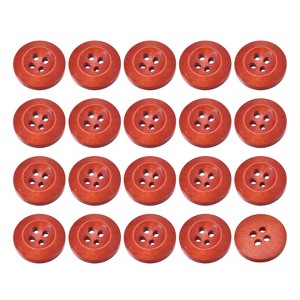 Unique Bargains Wooded Sewing DIY Craft Clothing Sewing Round Buttons 50 Pcs - 1 of 4