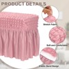 Unique Bargains Stretch Scratch-Resistant Bubble Lattice Footstool Cover Fit Length 24"-39" - 3 of 4