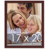PosterPalooza | Classic Modern Brown Picture Frame - UV Acrylic, Foam Board Backing, Hanging Hardware - 3 of 4