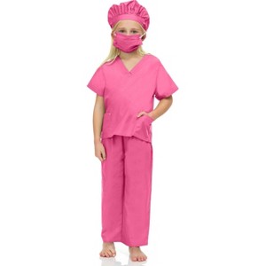 Kidsway Unisex Surgeon Doctor Scrubs Dress up Costume Set Boys Girls - 1 of 4