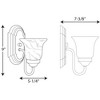 Progress Lighting Builder 1-Light Wall Sconce, Ceramic, Brushed Nickel, Alabaster Glass - 2 of 2