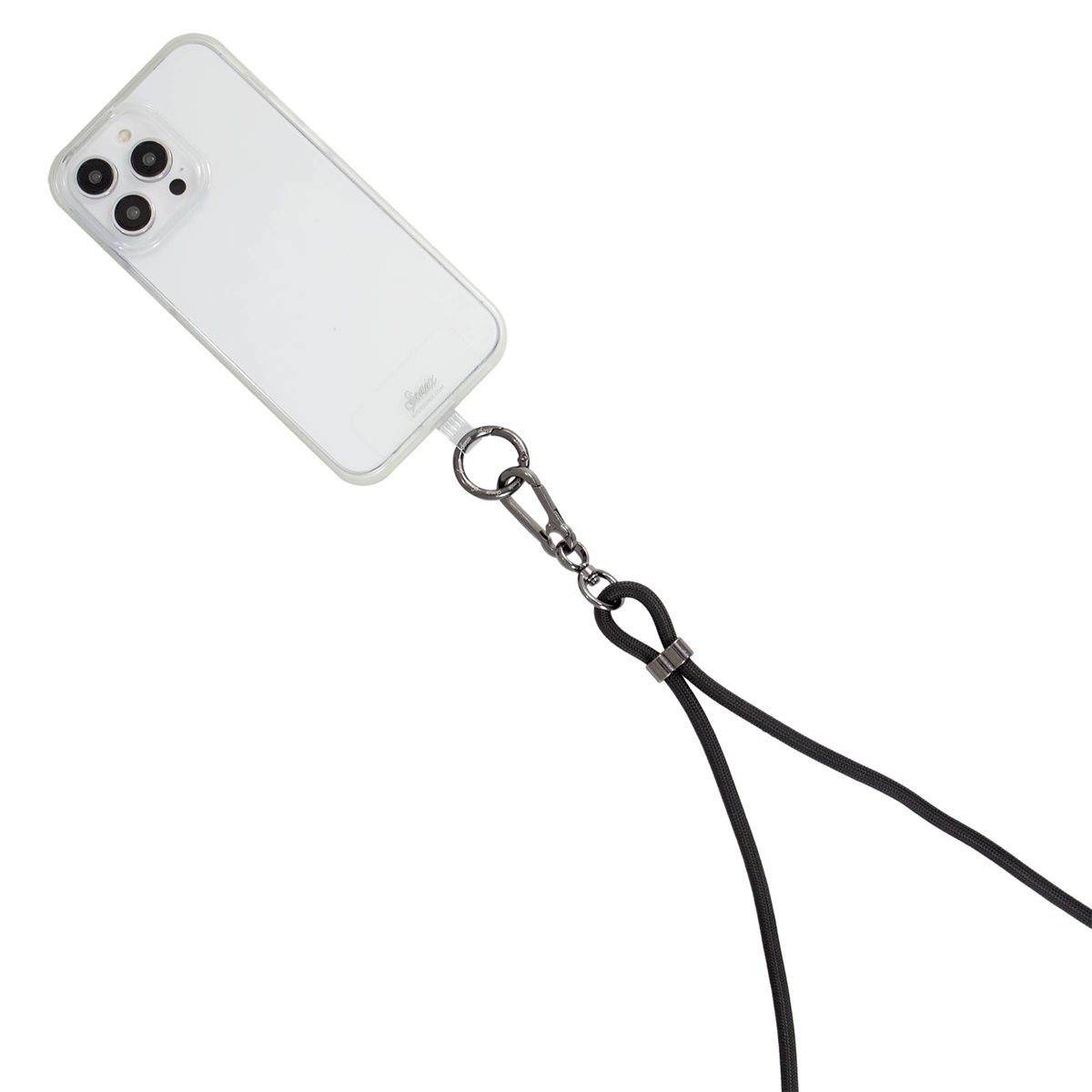 Sonix Crossbody Strap with Charging Cord - Black - thumbnail 2