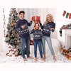 Womens Christmas Sweater Reindeer Snowflakes Knitted Ugly Crew Neck Long Sleeve Pullover Tops - 4 of 4