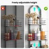 Aoibox Adjustable Anti-Swing Shower Caddy, 3-Tier Hanging Bathroom Storage Organizer with Rust-Resistant Finish for Shower Essentials - 4 of 4