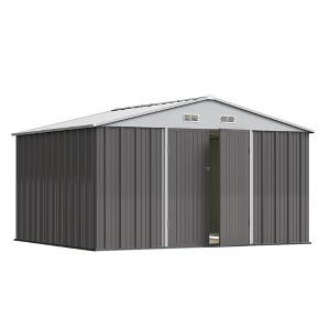 LACOO Barn Style Metal Shed - 1 of 4