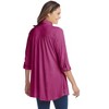 Woman Within Plus Size Button-Front Embroidered Tunic - 3 of 4