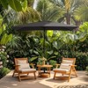 Hyleory 10FT Market Umbrella for All Seasons, 6 Iron Core Ribs, Size: 120" x 96" - 2 of 4