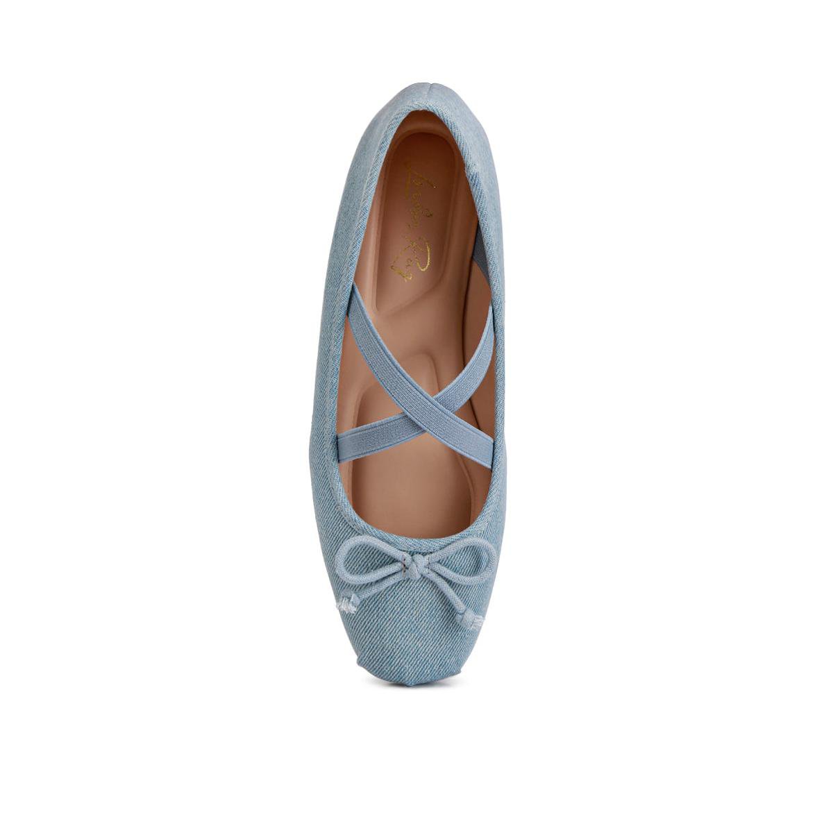 Обувь London Rag Womens Arimer Criss Cross Strap Ballet Flats 9 — фото 6
