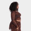 Parade Mesh Crop Top Long Sleeve Tee - 4 of 4