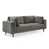MINIMORE Modern Style 85''W Lassie 3Seater Square Arm Sofa - 3 of 4