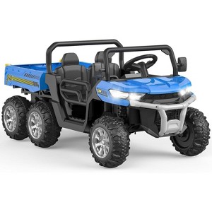 24V Electric Child Ride-On Dumper, 2-Seater 6-Wheel RC Vehicle, ASTM Approved Child Ride-On Toy Vehicle w/ Parental Controls & Music - 1 of 4