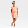 Girls' Short Sleeve Ribbed Dress - Cat & Jack - 3 of 3